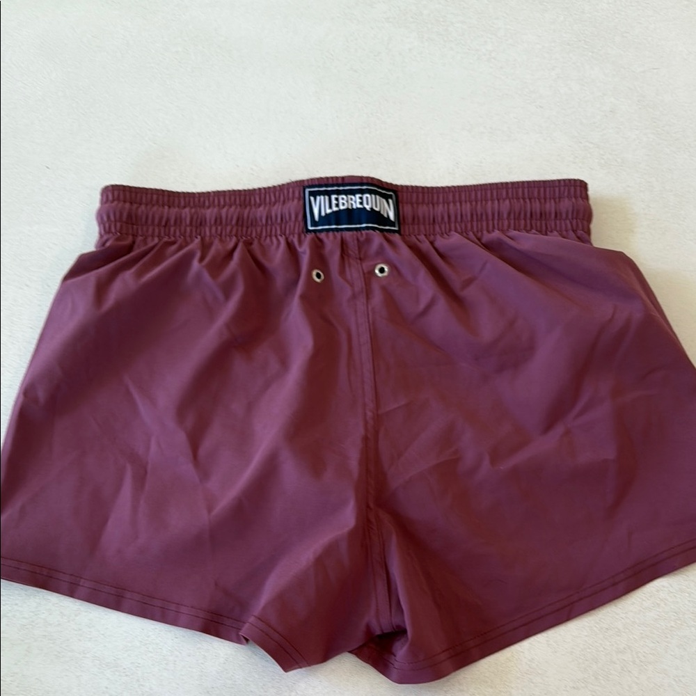 Vilebrequin Burgundy Swim Trunks
